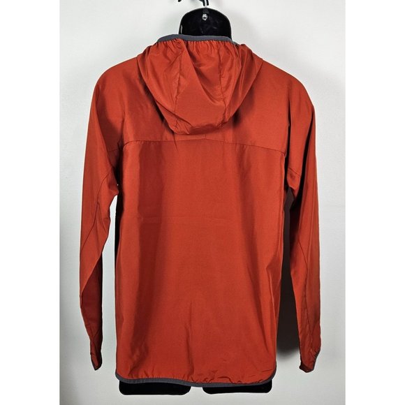 All In Motion Men Jacket Size Small Lightweight Water Repellent Rust/Orange Zip - Picture 2 of 12